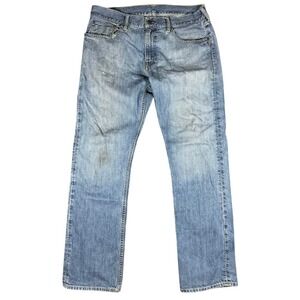 Polo Ralph Lauren Mens 867 Classic Fit Light Wash Straight Leg Denim Jeans 34x32